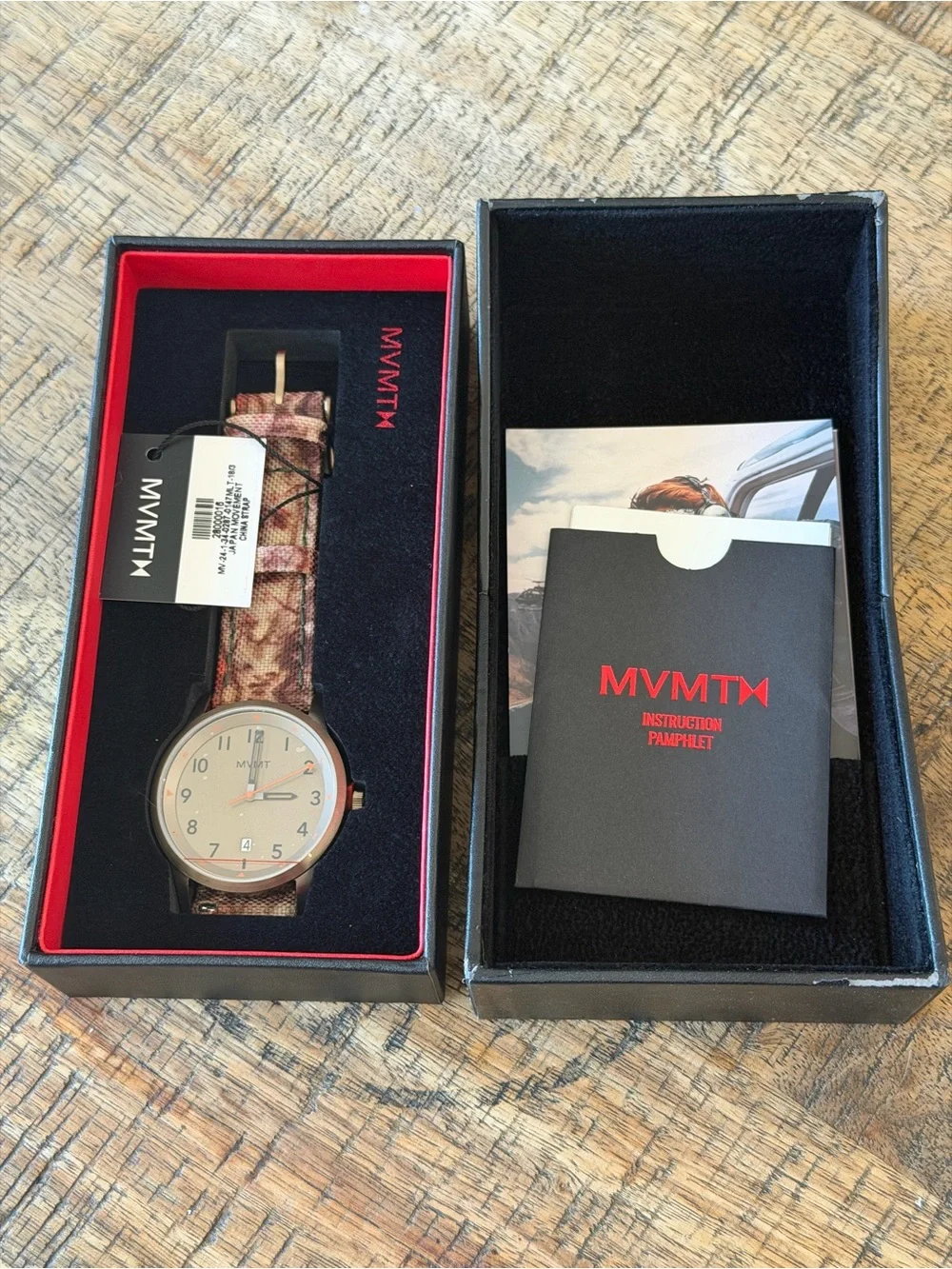 MVMT by Movado Field Watch - Camo Strap, Brown Dial, New in Box!